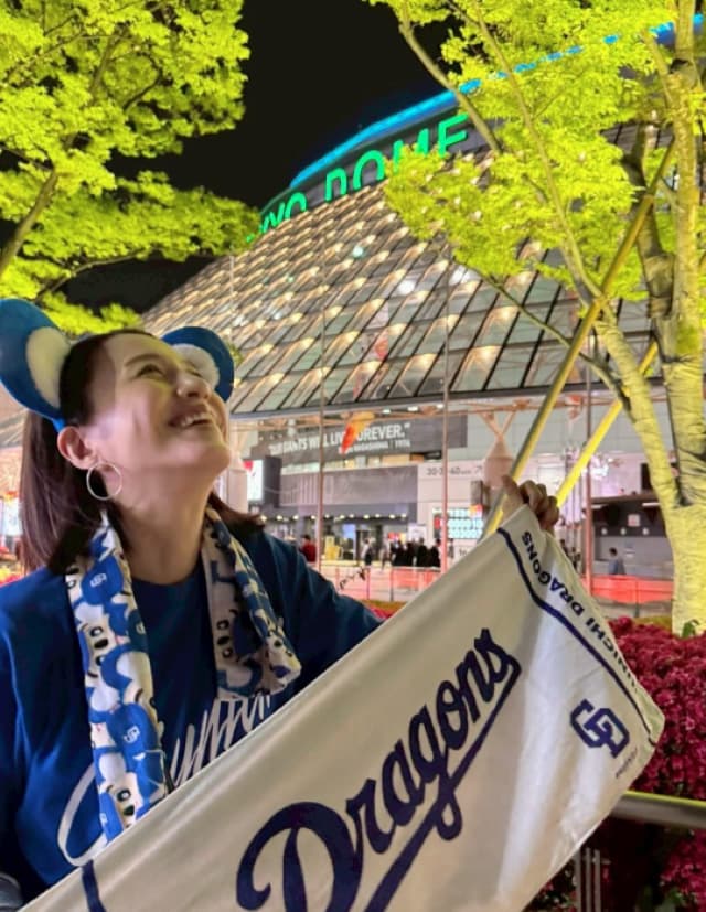 遼河はるひが今シーズン初の野球観戦「結果は、残念でしたが。。。」