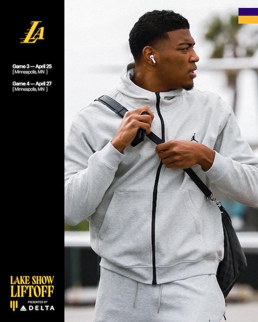 レイカーズが第3戦&第4戦に向けて、敵地ミネアポリスへ出発！