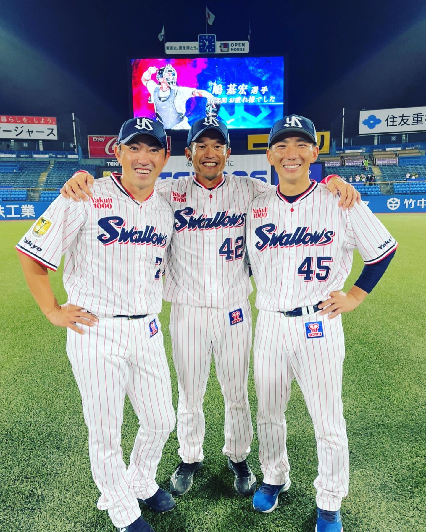レジェンド3S👑ヤクルト内川、嶋、坂口がNPB 生活の幕を閉じる⚾️「たくさんの感動をありがとう」