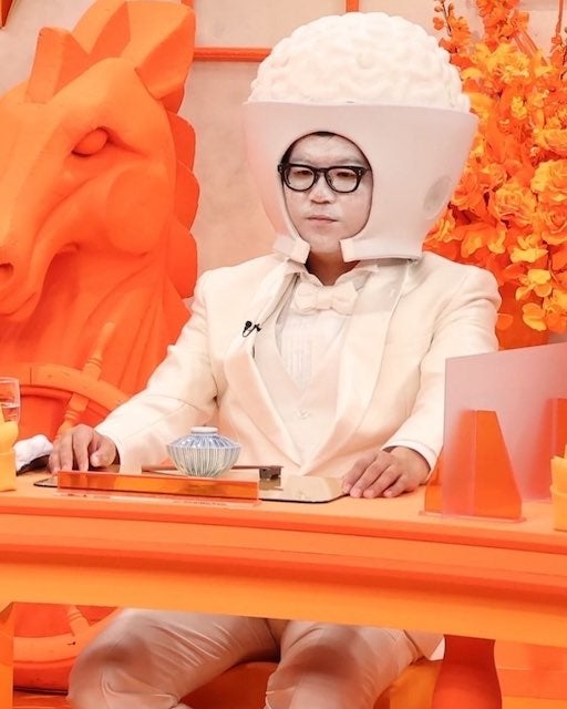 シソンヌ・長谷川 白塗りで白米様に🍚