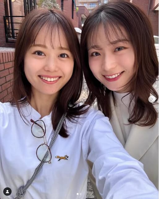 岡本愛衣アナが姉とのツーショットにファンほっこり