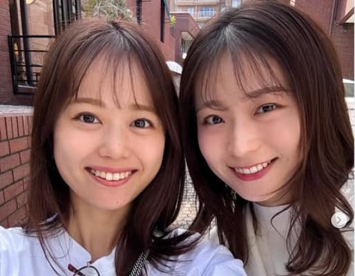 岡本愛衣アナが姉とのツーショットにファンほっこり