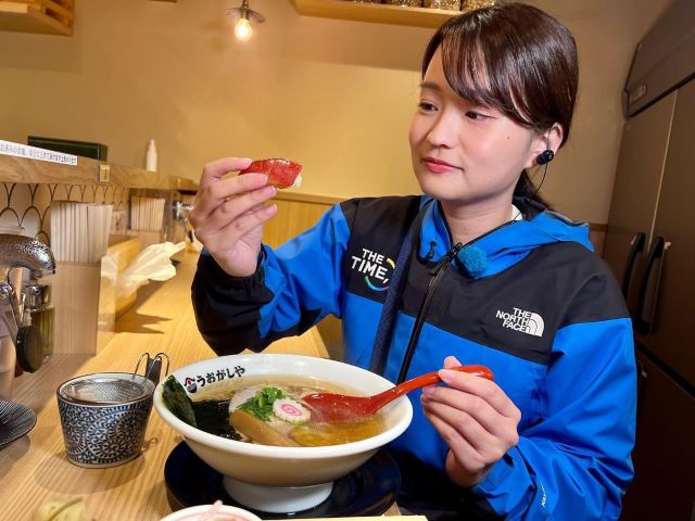 「朝から寿司＆ラーメン⁉」TBSアナ・篠原梨菜の食欲爆発ショットが可愛すぎる！