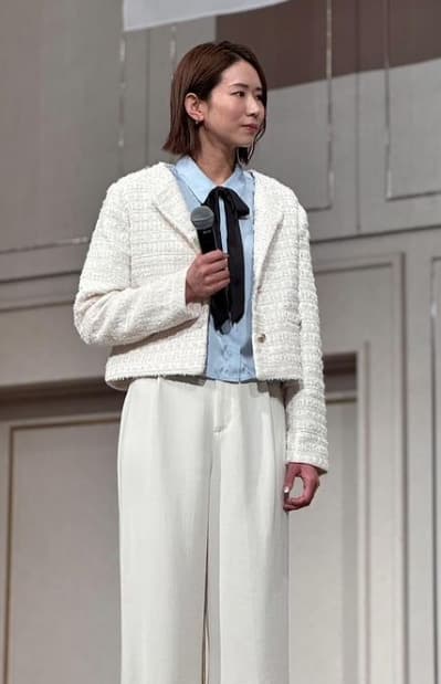 古賀紗理奈　大同生命SVリーグ関連イベントでご挨拶！感謝の気持ちを込めて