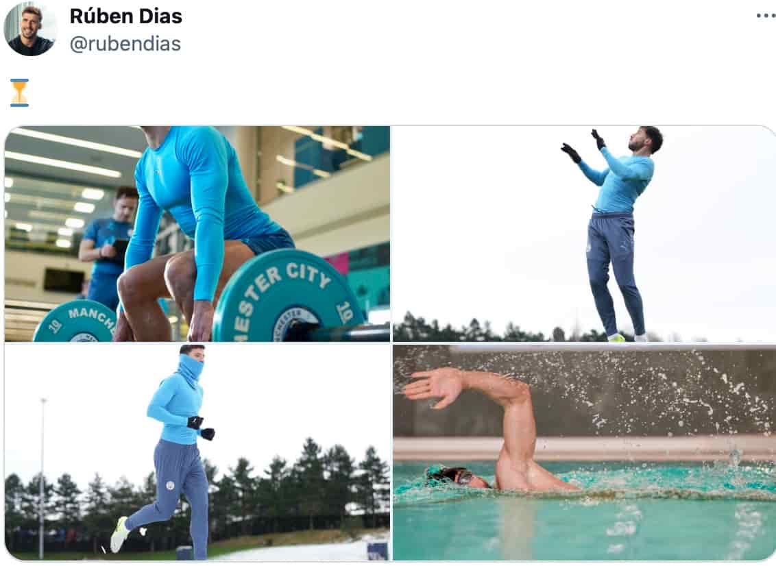 ルベン・ディアス、トレーニング風景を公開！⌛️