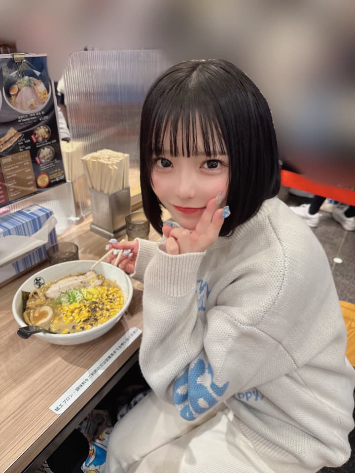 「バターおかわり」CANDY TUNE福山梨乃、可愛すぎる“ラーメンショット”にファン歓喜