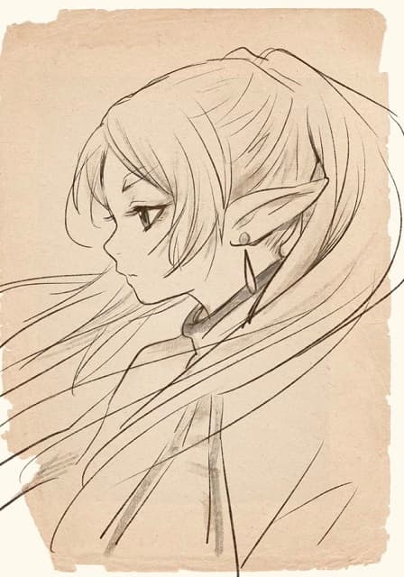 「パパ絵上手いかも？」”テガミバチ”作者が描いたフリーレンが素敵すぎると話題に