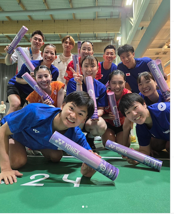 バドダブルス保木、五輪の感謝を綴る