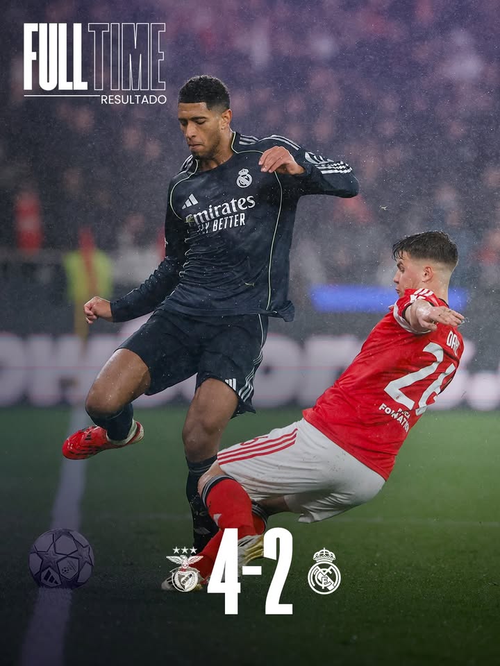 ムバッペ2発も実らず、レアルがベンフィカに敗戦