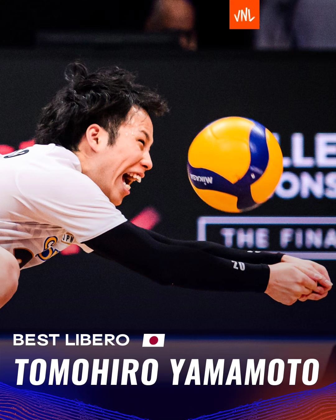 VNLベストリベロ・山本智大の好プレー集に「さすが守護神ですね！」