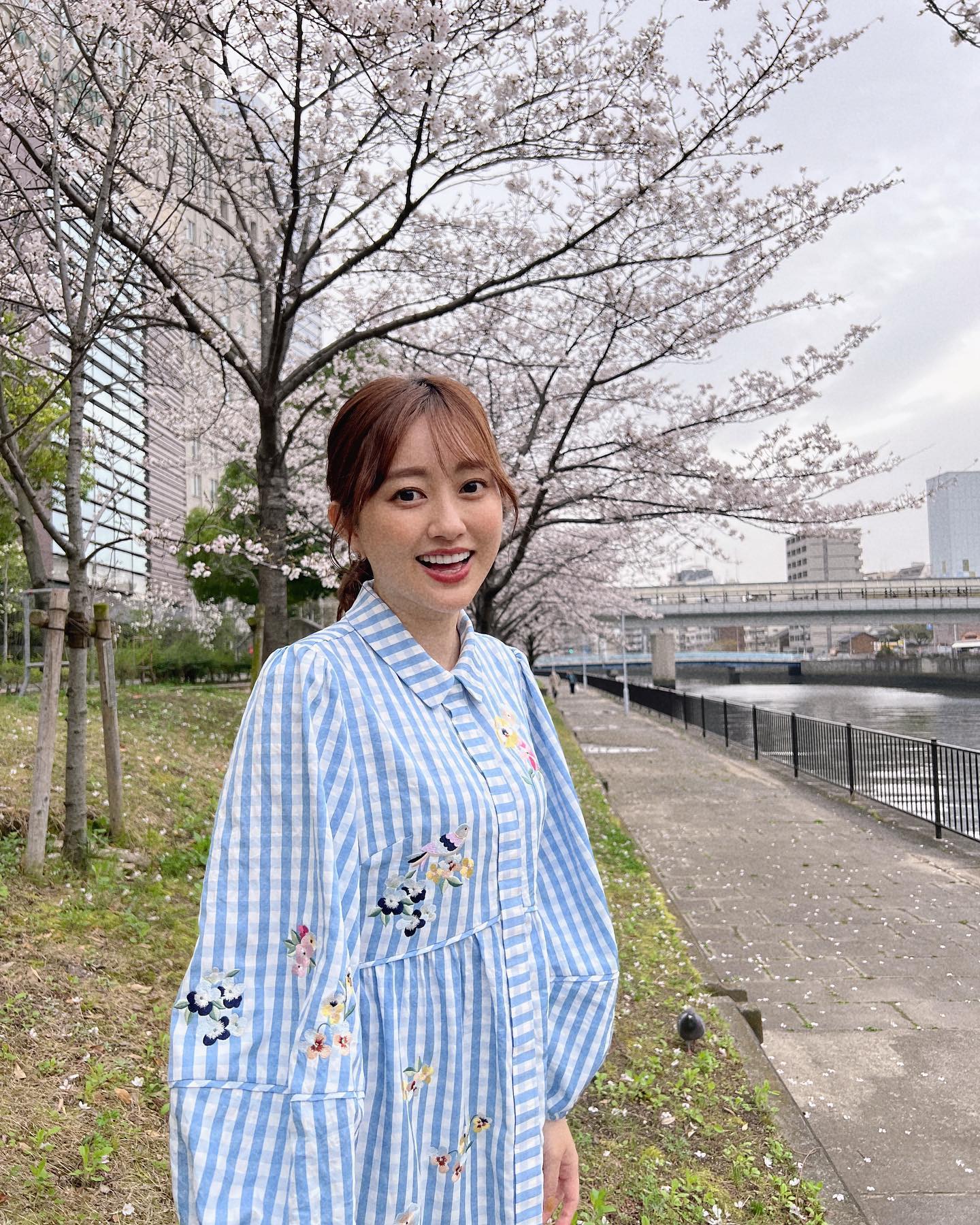 🌈菊地亜美 春を感じる投稿🍡「花粉症で辛いけど、綺麗な桜は見たい🌸」