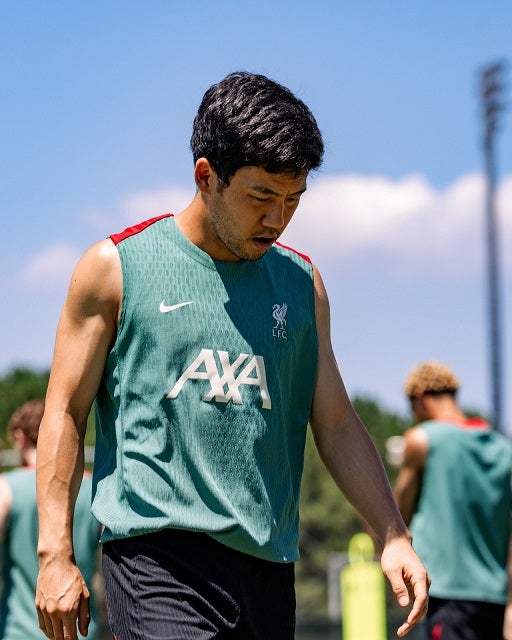 「Konnichiwa」リバプール・遠藤航が横浜F・マリノス戦を前にファンへメッセージ