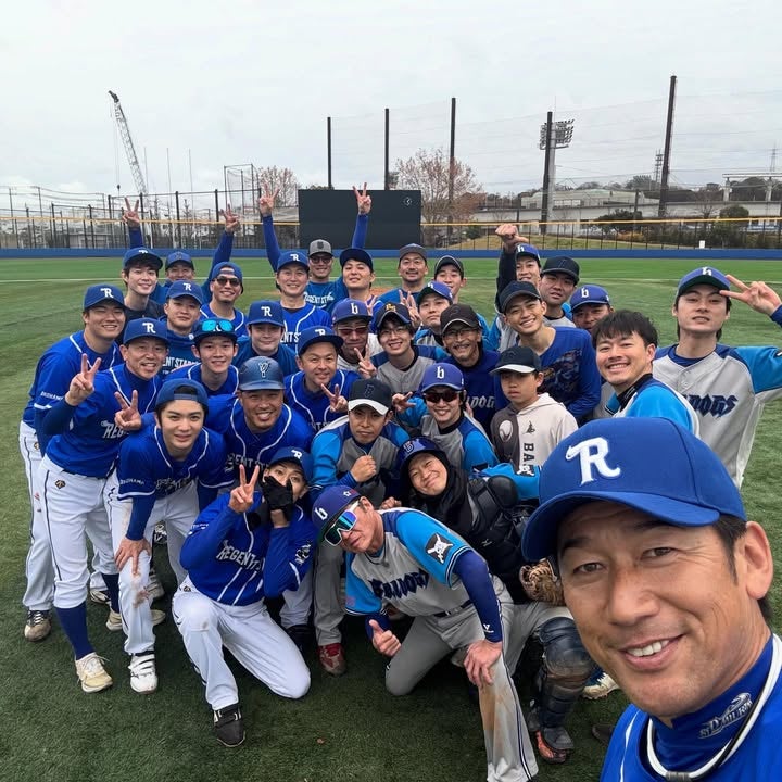 三浦大輔率いる草野球チーム　初陣の笑顔ショットに反響！