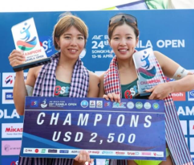 ビーチバレー・松本穏、AVCビーチツアーSamila Open優勝！「アジアで勝つことが目標でした」