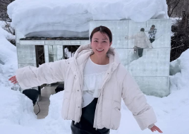 本田朋子、念願のプライベートサウナ体験！雪解け水でクールダウンに絶叫！