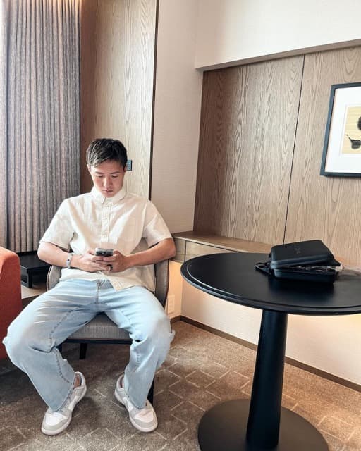 三竿健斗、久々の日本を満喫