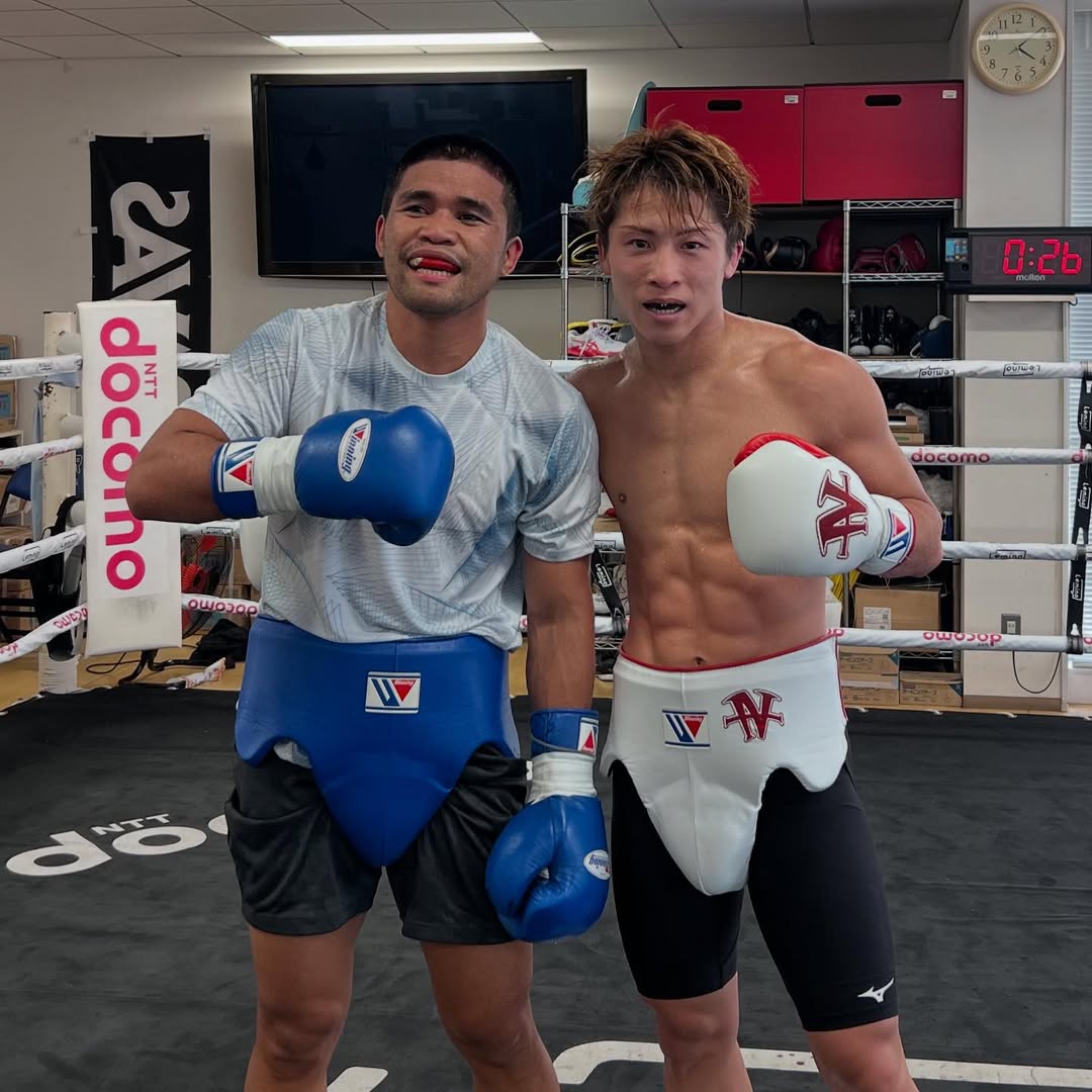 井上尚弥が元世界王者とのトレーニングを終える「最高の準備ができました！」