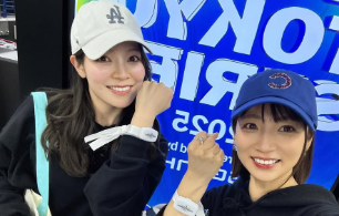 内田敦子、MLB開幕戦を現地観戦「中央大学の“C”っぽいからカブス帽にしました」