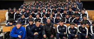 坪井慶介、健大高崎高校サッカー部で講話と練習指導！選手たちの真剣な眼差しに感動