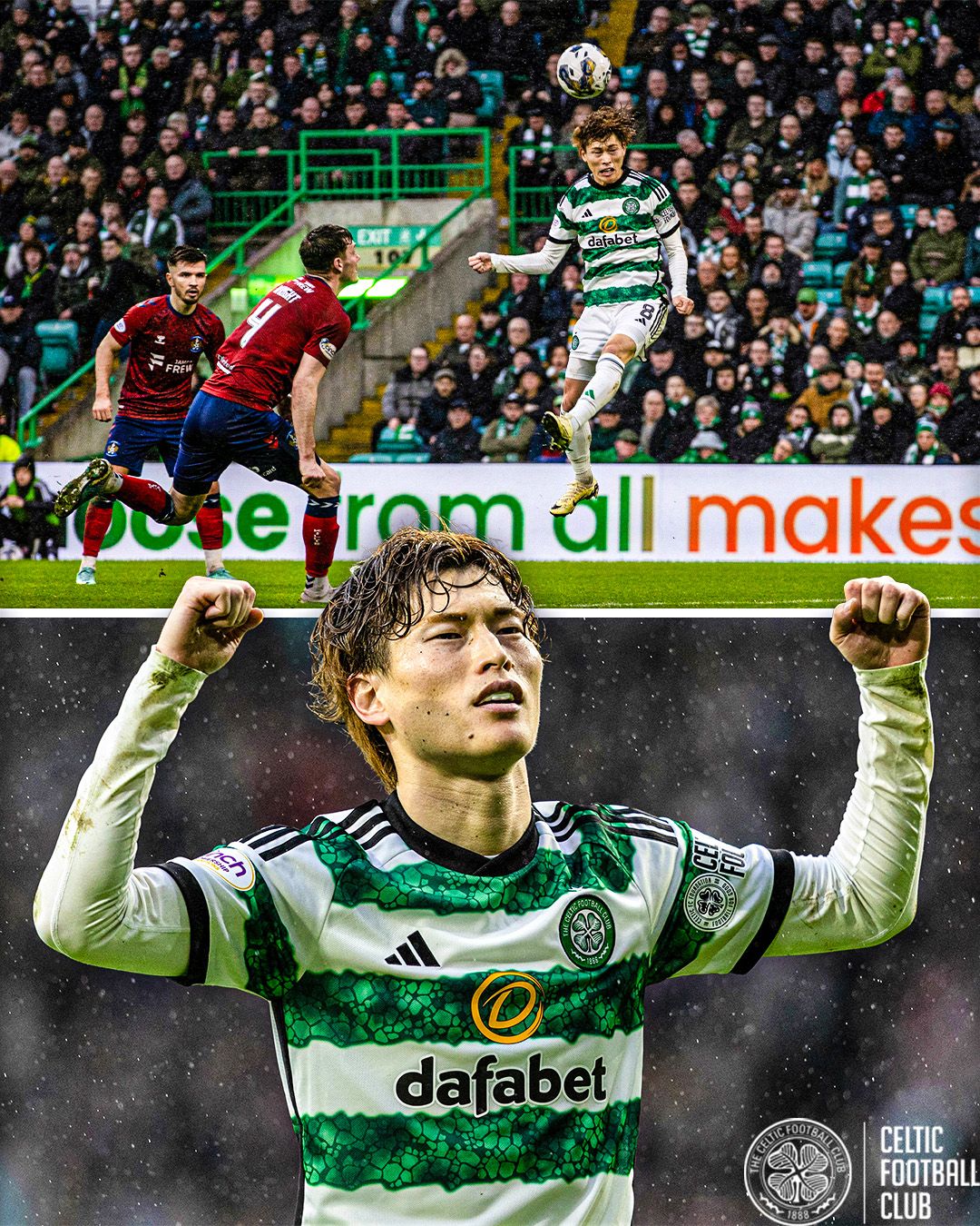 古橋亨梧が今季13ゴール目を記録も...チームは劇的被弾でドロー⚽️🏴󠁧󠁢󠁳󠁣󠁴󠁿