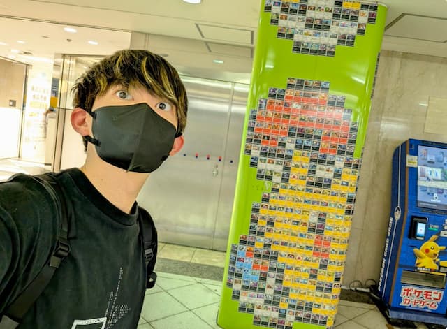 「これ全部ポケモンカード。凄すぎん！？！？」松丸亮吾が池袋の特別な柱をシェア
