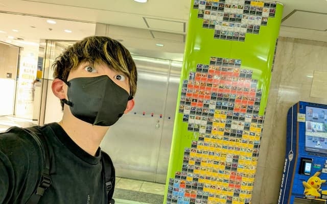 「これ全部ポケモンカード。凄すぎん！？！？」松丸亮吾が池袋の特別な柱をシェア