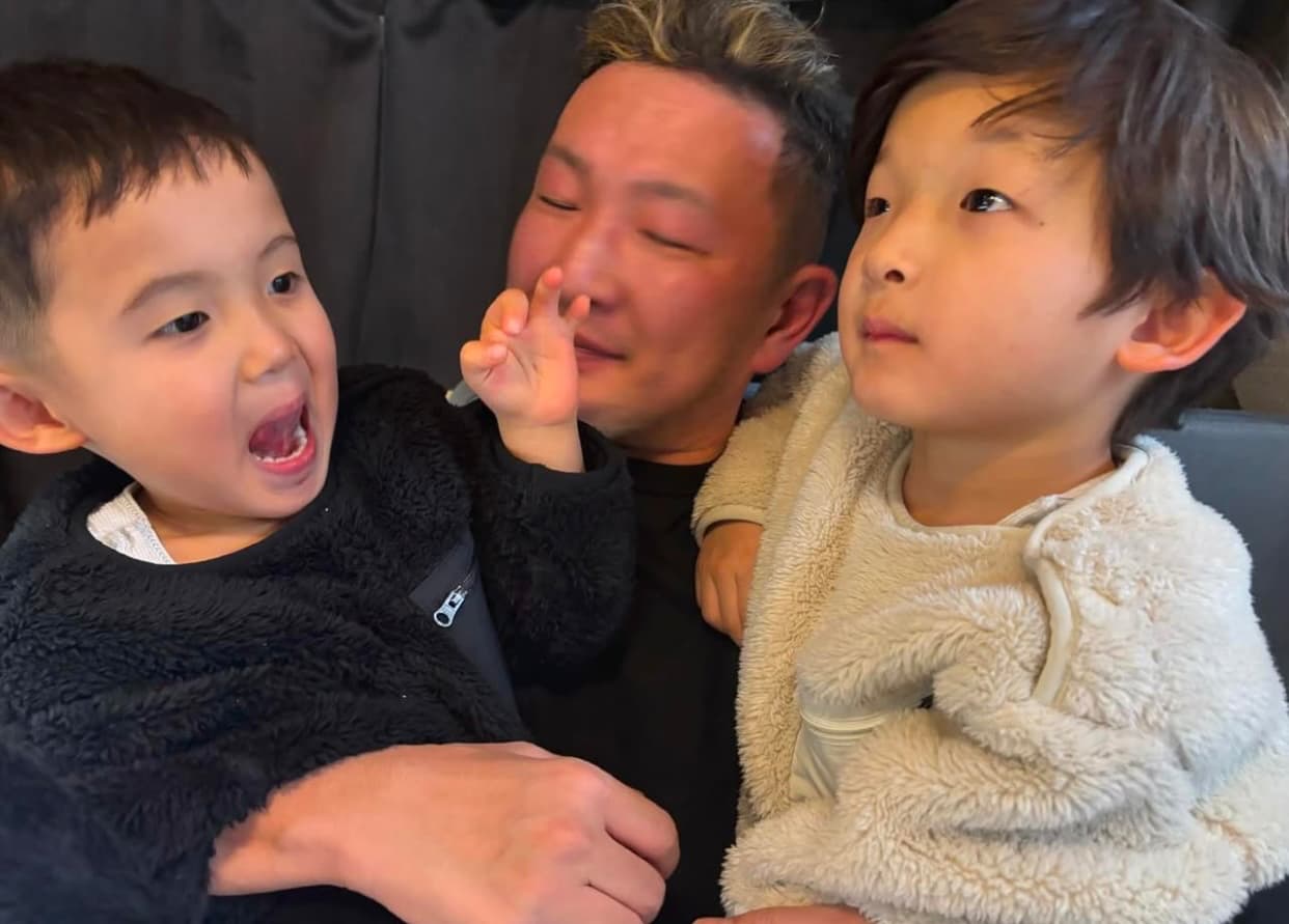 中村獅童、ふたりの息子と仲睦まじい3Sにファンほっこり「微笑ましい親子の姿」