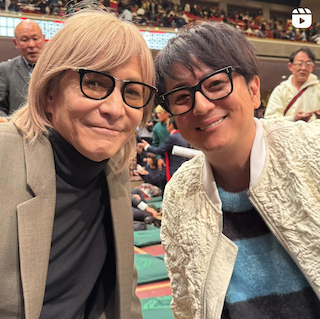 上地雄輔、大相撲観戦であの大物ミュージシャンと遭遇！