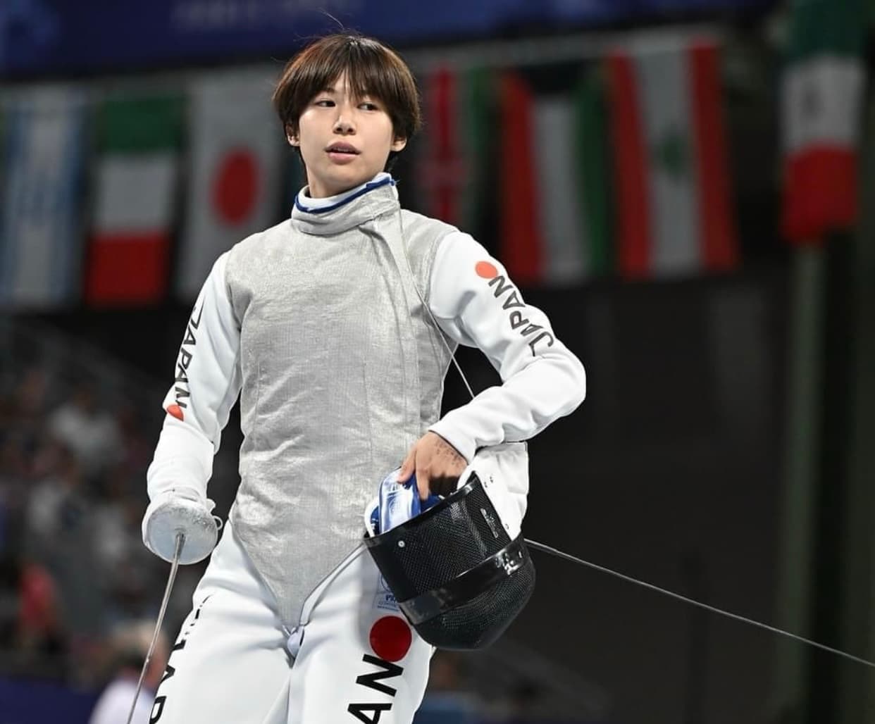 パリ五輪フルーレ団体銅・宮脇花綸、チュニジアW杯開幕を報告