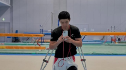 白井健三、前十字靭帯断裂から1年　「また体操を見せたい」リハビリ継続中の決意表明！