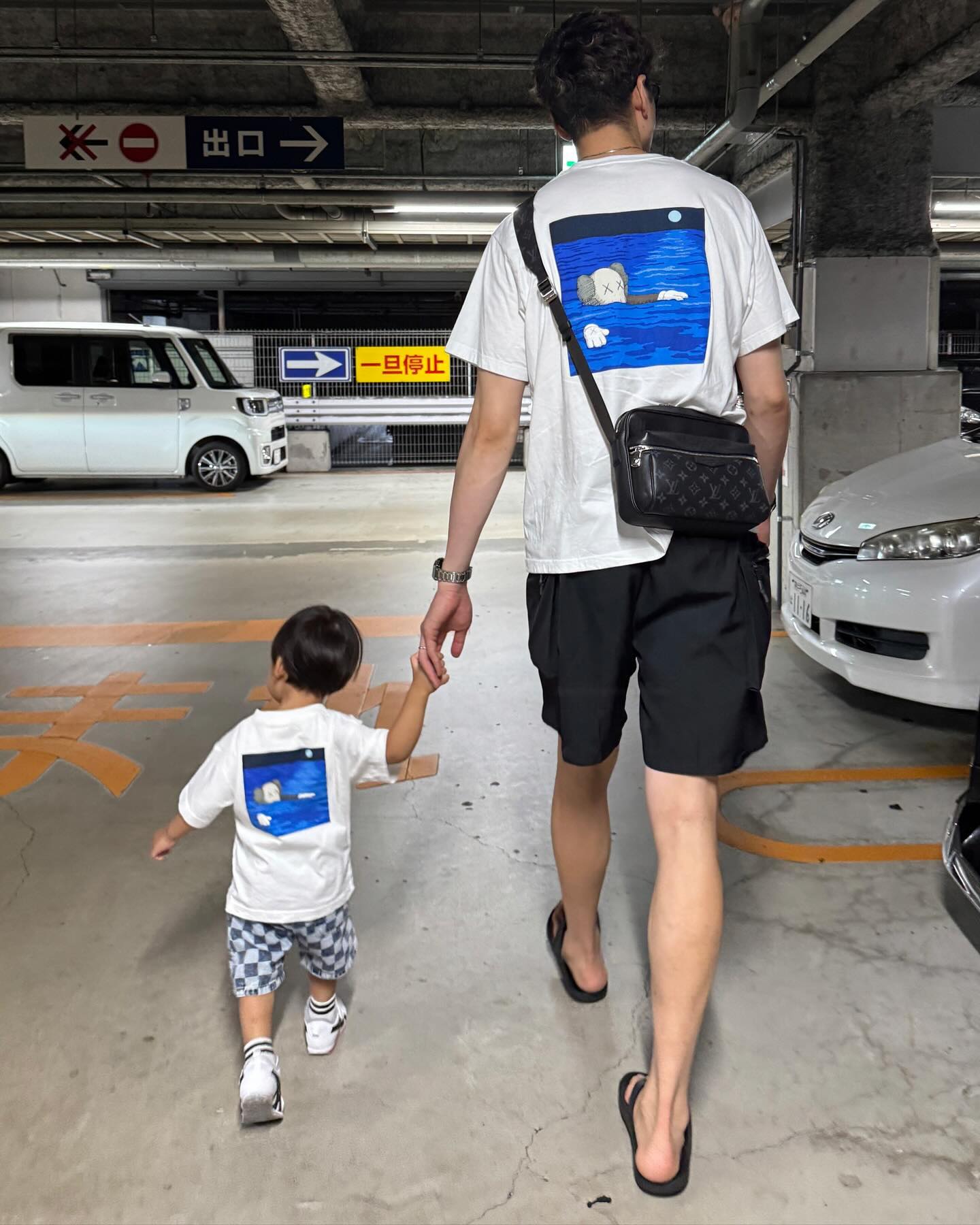 男子バレー小野寺　親子ショットに歓喜の声