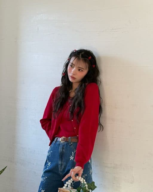 川口ゆりな、まるでイチゴのような春コーデを公開しファンからは「すきすぎる」の声！