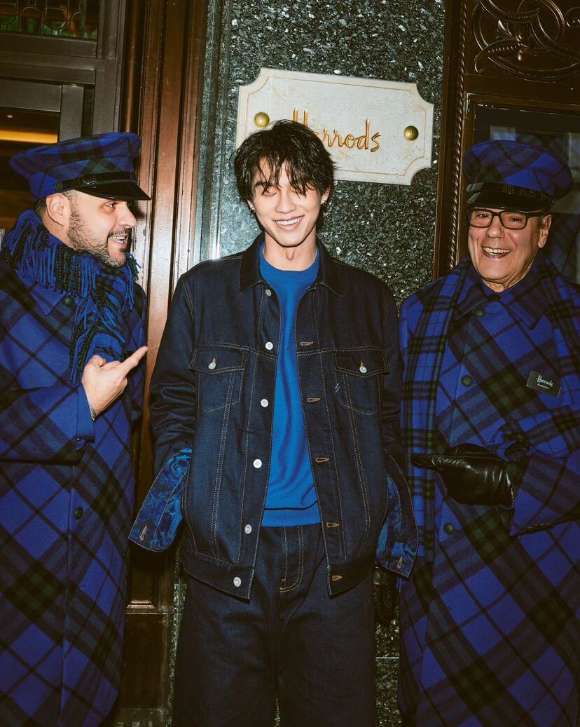 人気タイ俳優・ブライト ロンドンのハロッズで新ビジュアルを公開🖤🖤