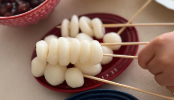 山口もえ、手作り白玉を披露「きなこあんこの贅沢2種盛りは最強！」