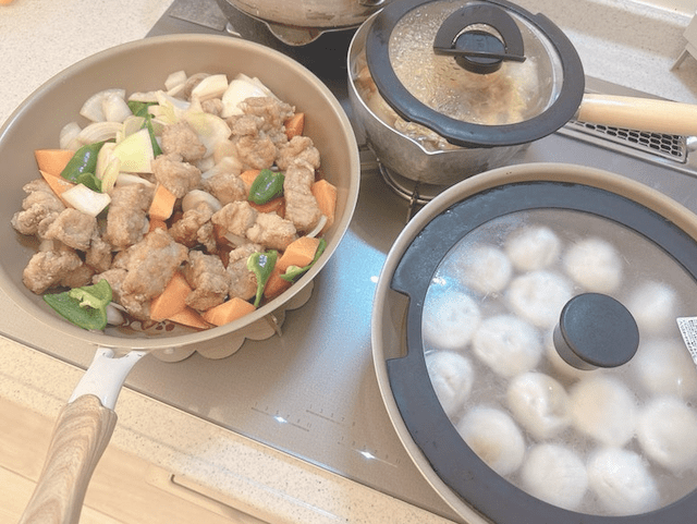 辻希美  子供達に大好評「夕飯酢豚作ってみた😋」