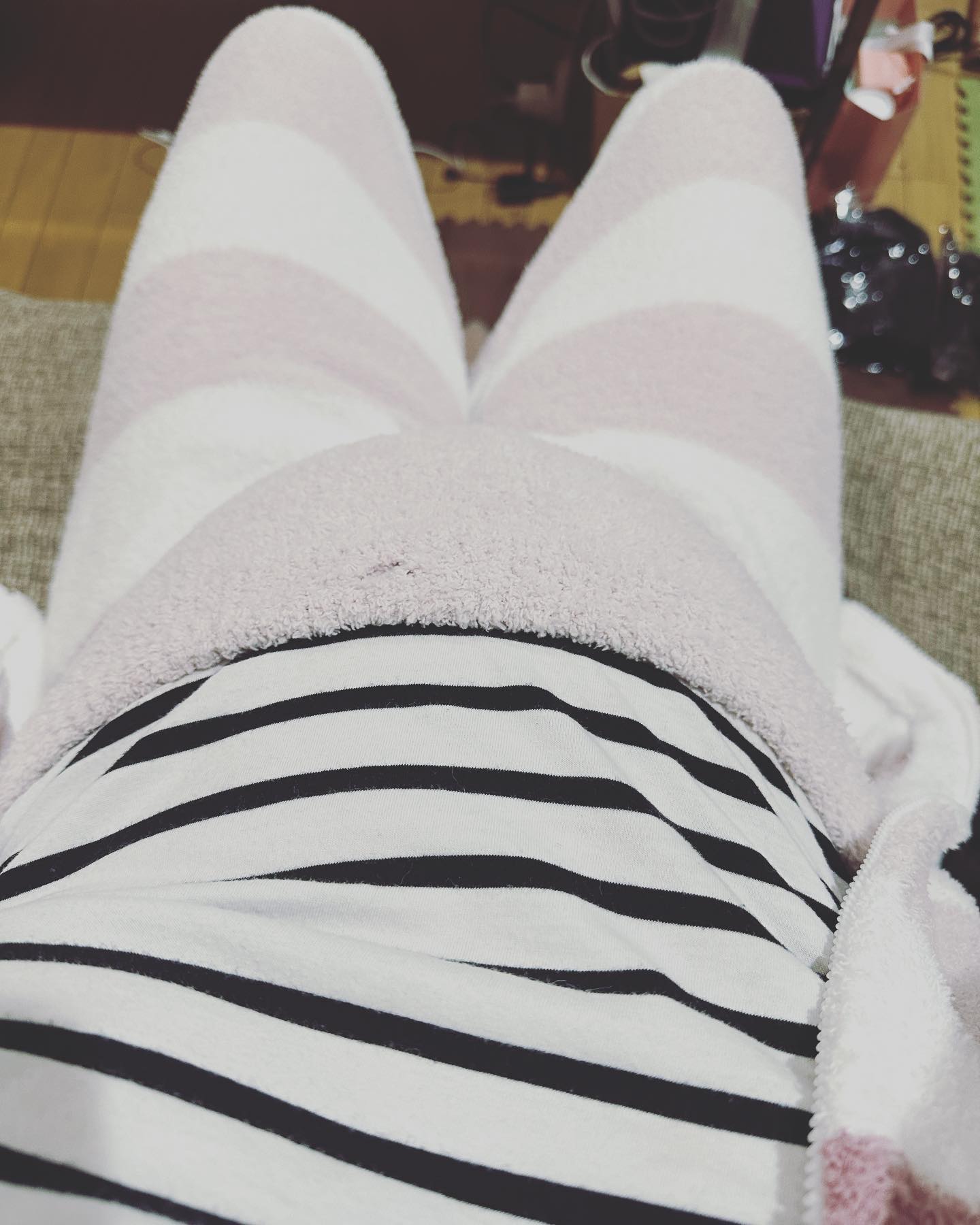 第一子妊娠中の丸山桂里奈 膨らんだおなかを公開「大きくなってる〜」