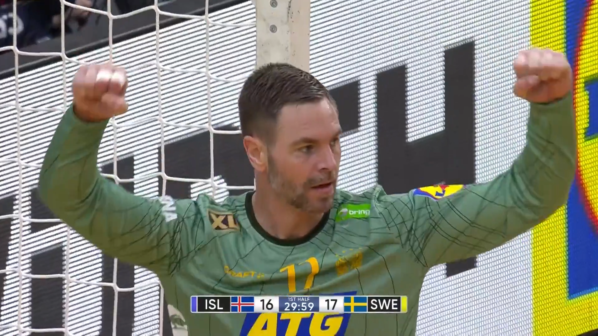 【ハンドボール】第28回男子世界選手権1/20メインラウンド アイスランド vs. スウェーデン