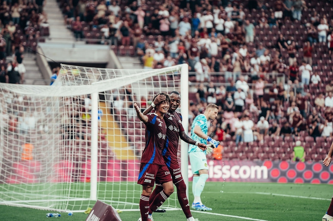 昨シーズン鹿島からスイス一部に加入した常本佳吾がセルベット初ゴールを決める