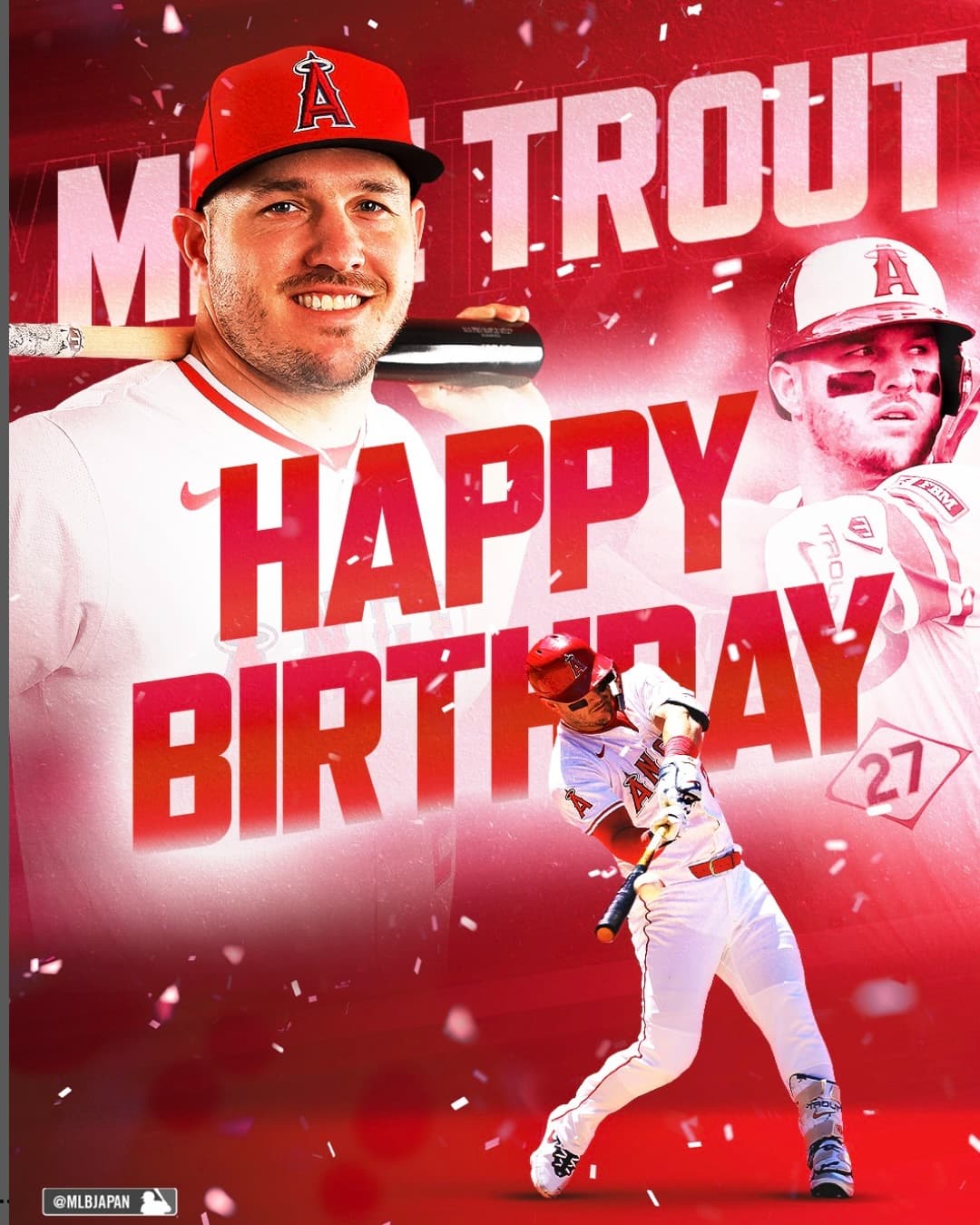 2025年8月6日、マイク・トラウトが34歳に！MLBが記念画像を公開 | 話題