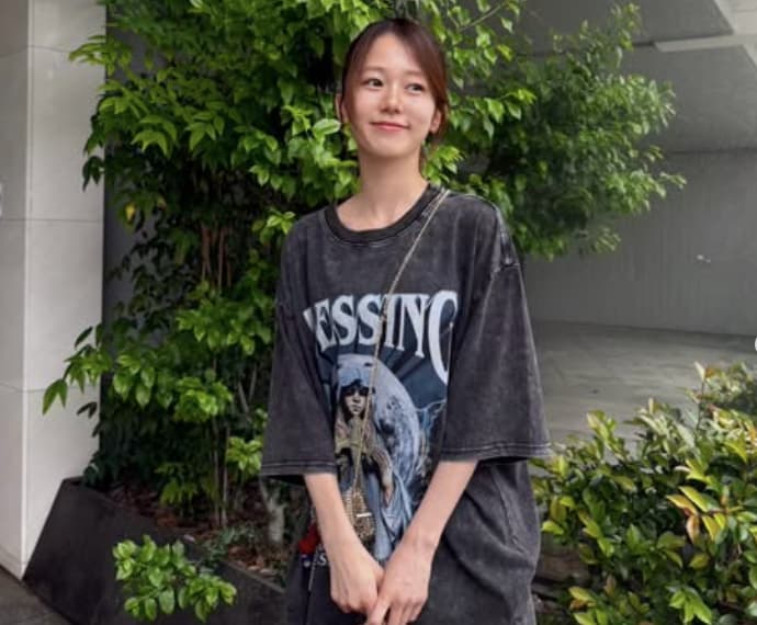 川口葵、ビックシルエットのTシャツ投稿にファン「かわいい！」の声続出