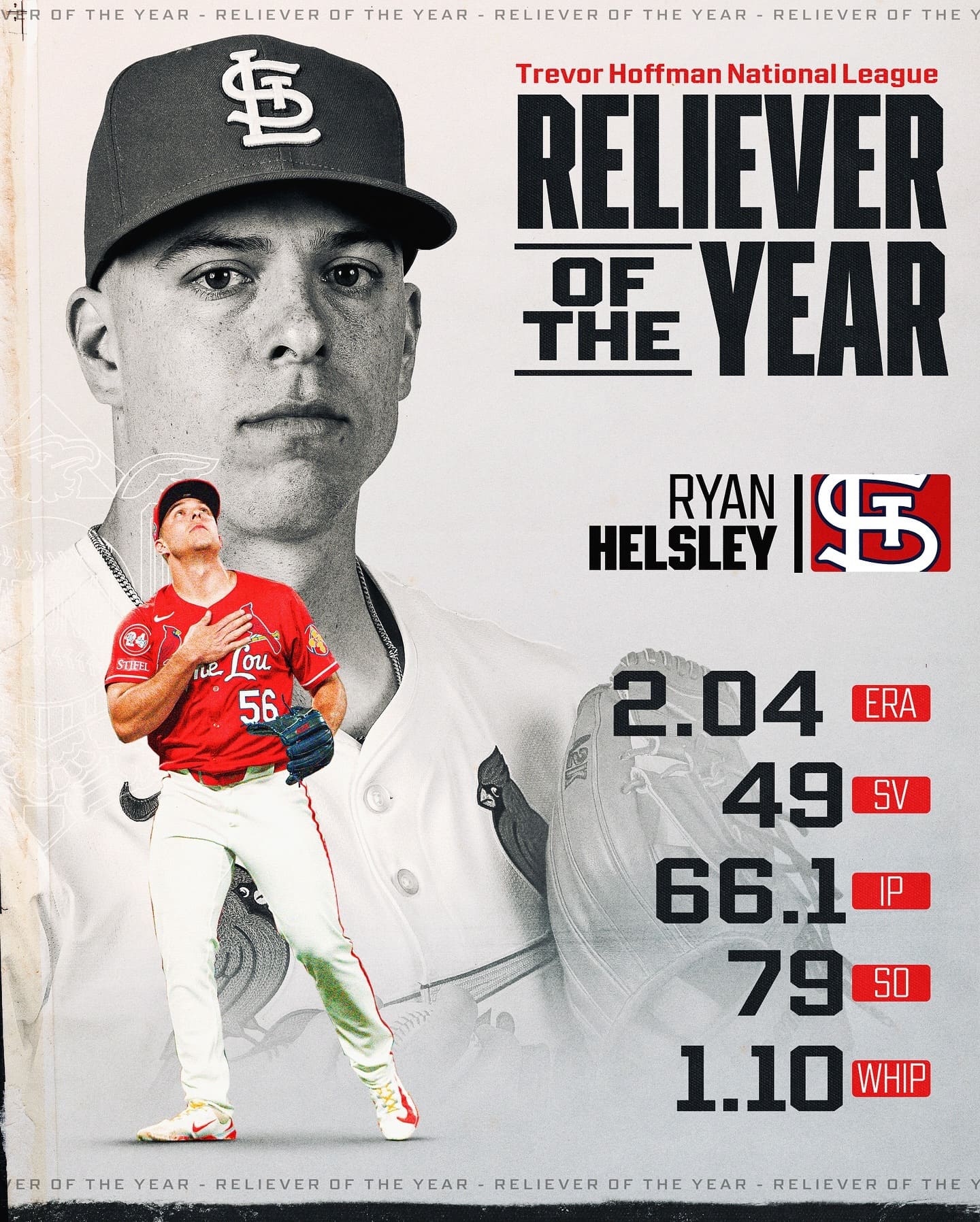 カージナルスの球団記録を更新した100マイル男がホフマン賞を受賞！