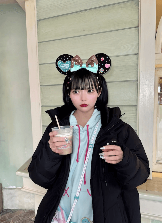 ウインク受け取りました」CANDY TUNE・福山梨乃のディズニー姿が可愛