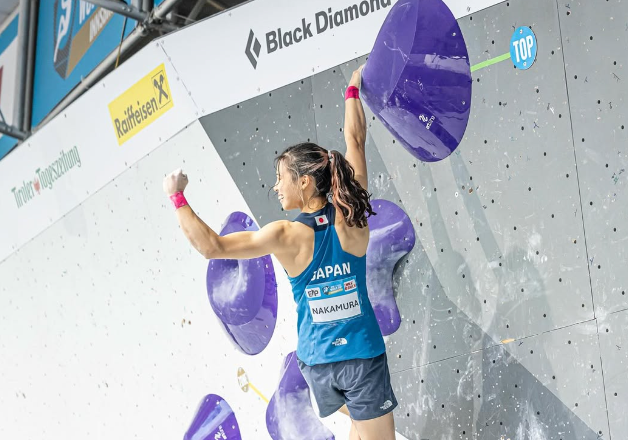 ワールドカップラストステージに挑む、スポーツクライミング中村真緒