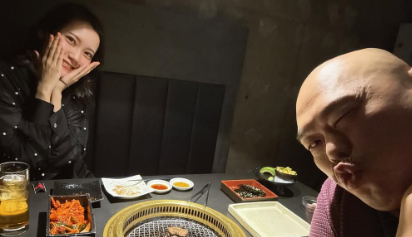 クロちゃん、リチとの焼肉デートで「ワワワワワァーイ♪」