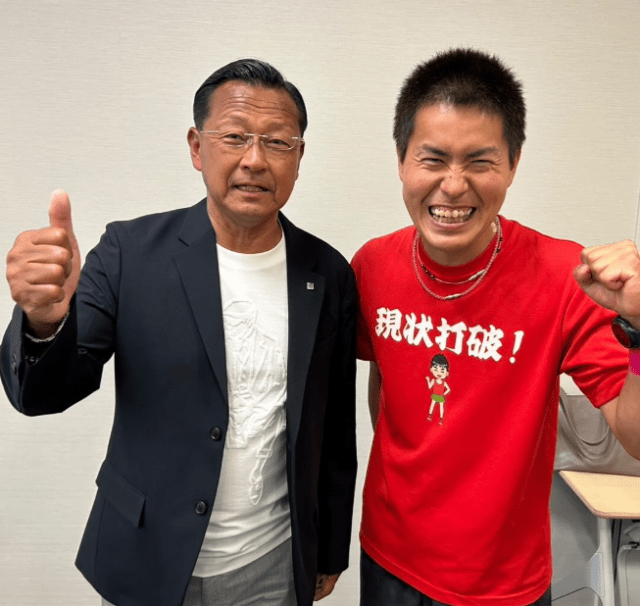 ものまねアスリート芸人・Ｍ高史、恩師『駒澤大学陸上競技部大八木総監督』トークイベントで恩返し