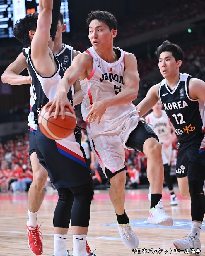 八村ら欠場、男子バスケ代表が韓国代表に