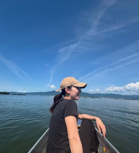 元飛込日本代表・馬淵優佳、琵琶湖で釣り満喫「竿投げるの上達した」