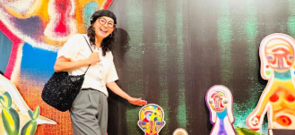 「どっちのバッグにするか悩む！」とよた真帆、ANTEPRIMA×加藤泉の展示会を満喫「たまらなく可愛い」