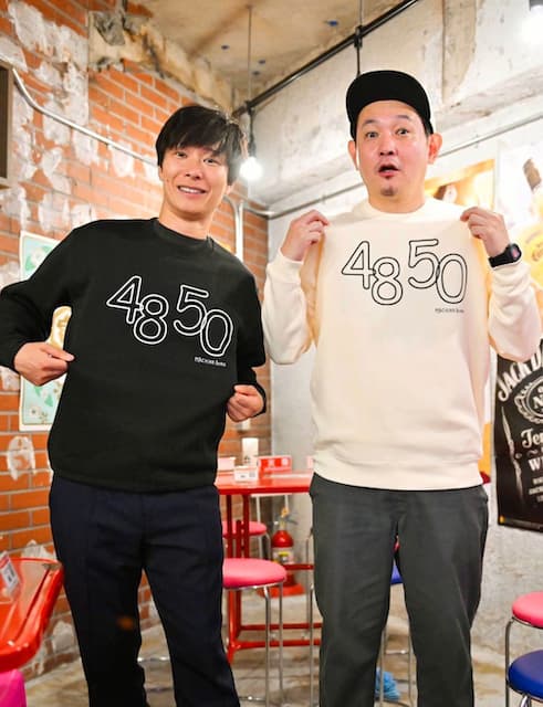 マシンガンズ西堀、コンビの“マシンガンズスウェット”を宣伝！