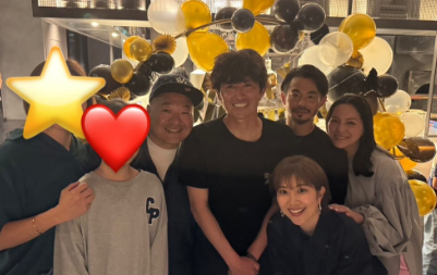 「男は40からやで！」元力士・豊ノ島、豪華メンバーに囲まれたバースデーサプライズに感動！